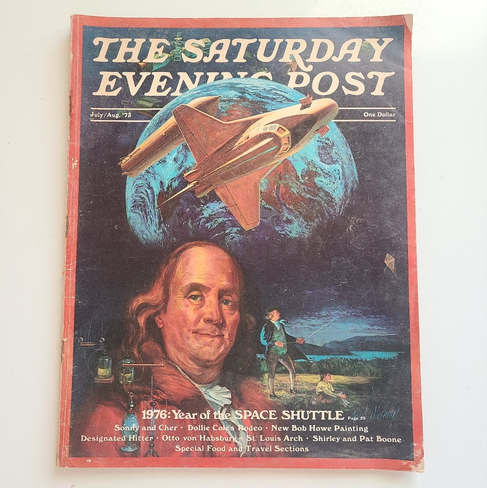 The Saturday Evening  Post 1976 Year of the Space Shuttle